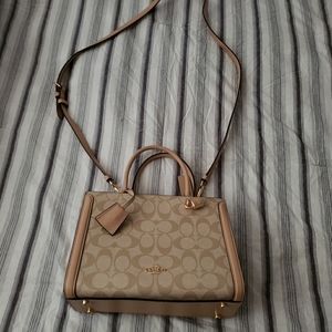 Coach Zoe Snake skin detail